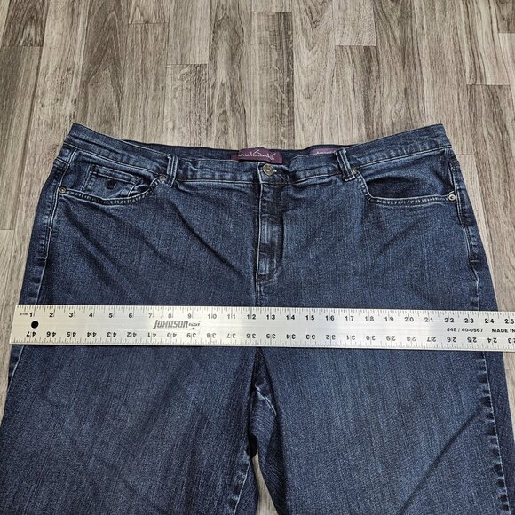 Gloria Vanderbilt Jeans Womens 22W Short Blue Amanda Classic Fit Stretch Denim - Picture 8 of 11